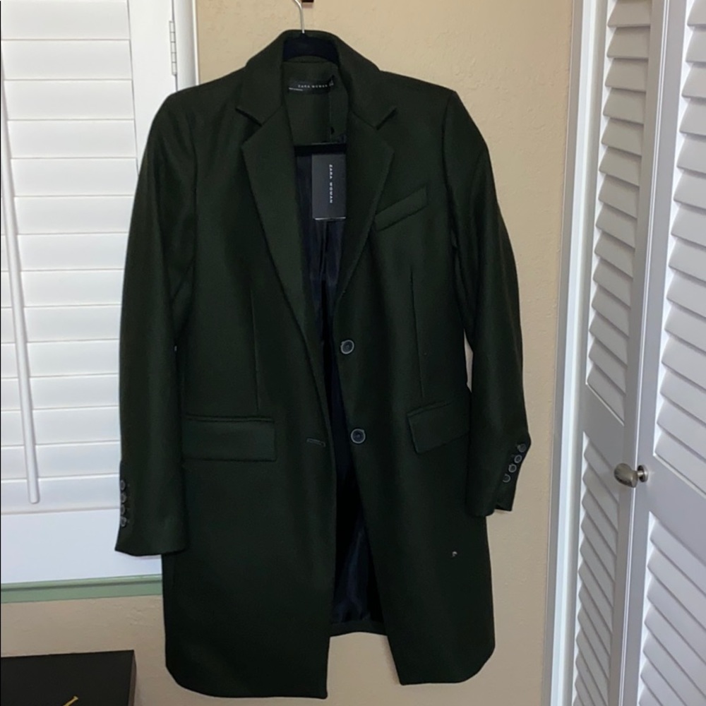 Zara Dark Green Coat